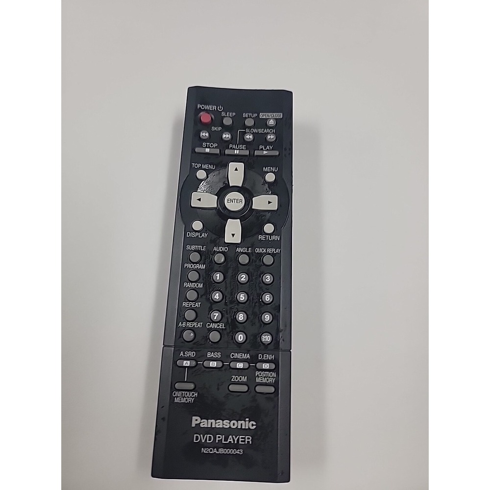 Panasonic N2QAJB000043 Factory Original DVD Player Remote DVDRV32K, DVDRV27 B1R1